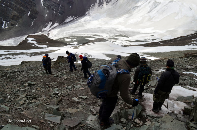 Stok Kangri descend