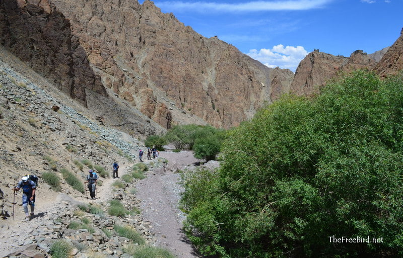 Stok Kangri: Towards the Chang Ma camp