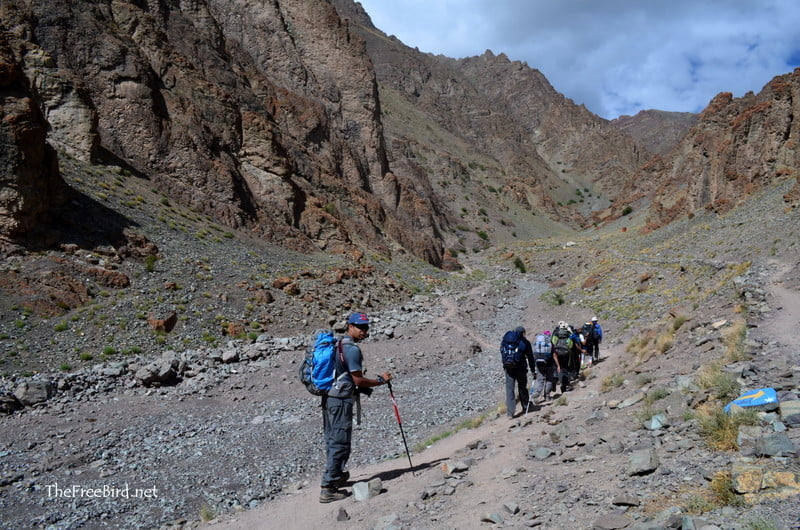 stok kangri trek: towards Mankorma