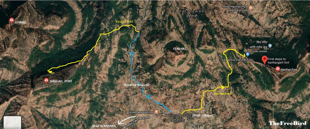 How to reach Basgad , Bhasakargad and Hairhar fort