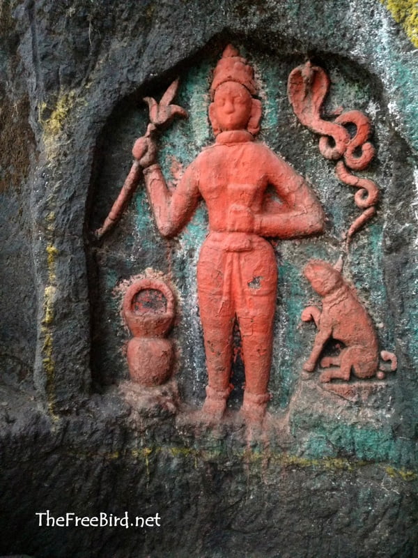 Brahmagiri trek Carvings