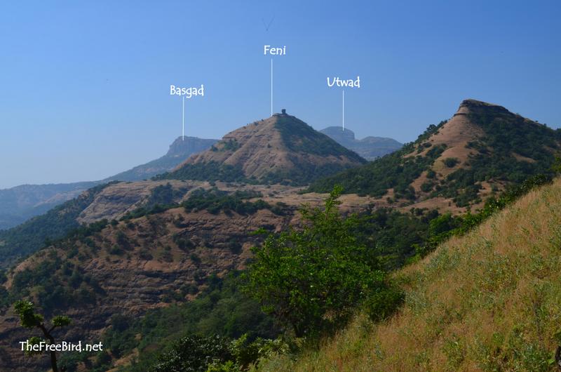 Basgad, Utwad & Feni Hill from Harihar fort