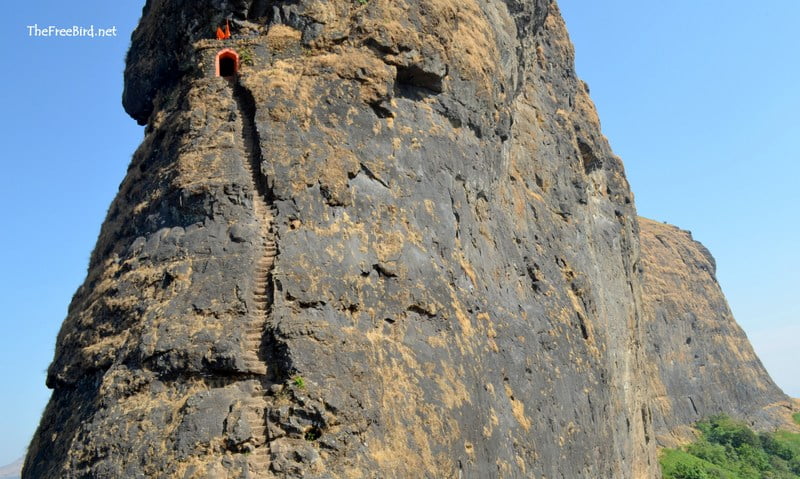 The beautiful stairs at Harihar fort trek