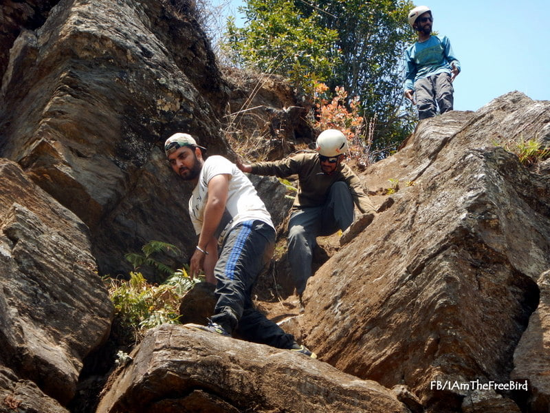 Bouldering NIMAS basic mountaineering course BMC