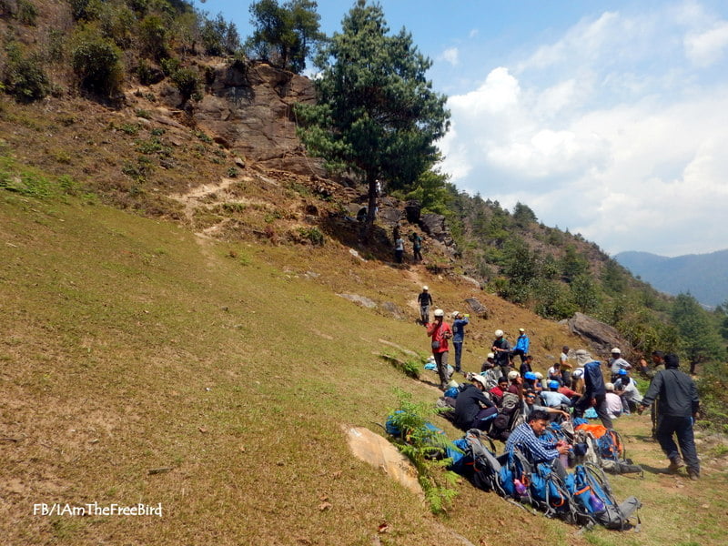 Natural rock area at nimas dirang NIMAS basic mountaineering course BMC