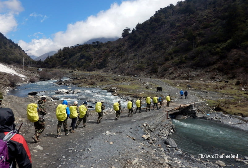 Chuna post near India China Border NIMAS basic mountaineering course BMC AMC