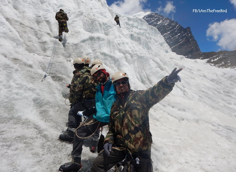 NIMAS BAsic Mountaineering course BMC AMC Meerathang Glacier