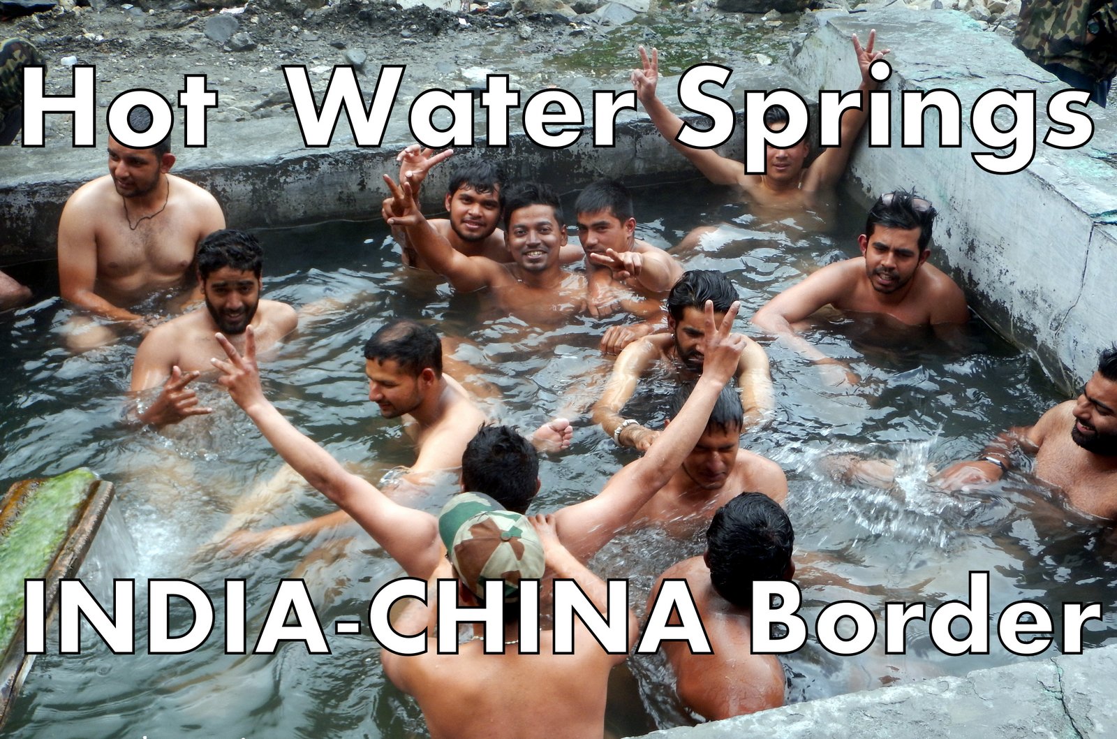 sticky hot water springs near india china border