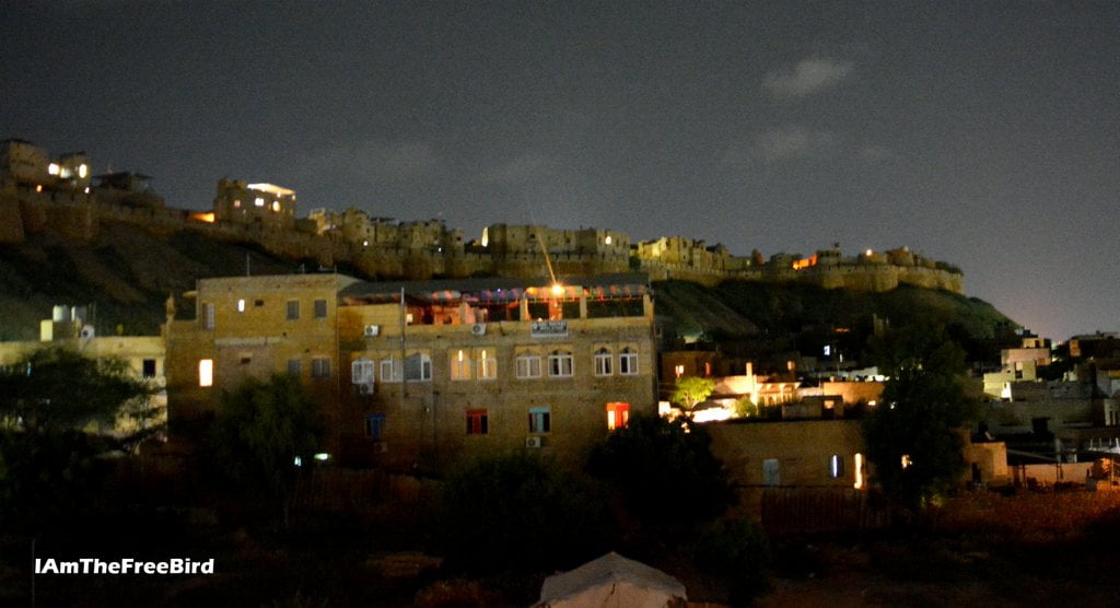 jaisalmer fort at night