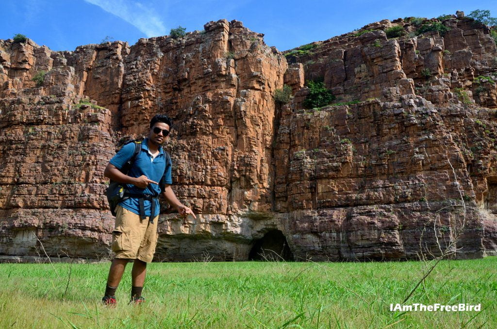 Camping at river bed at Gandikota cave 