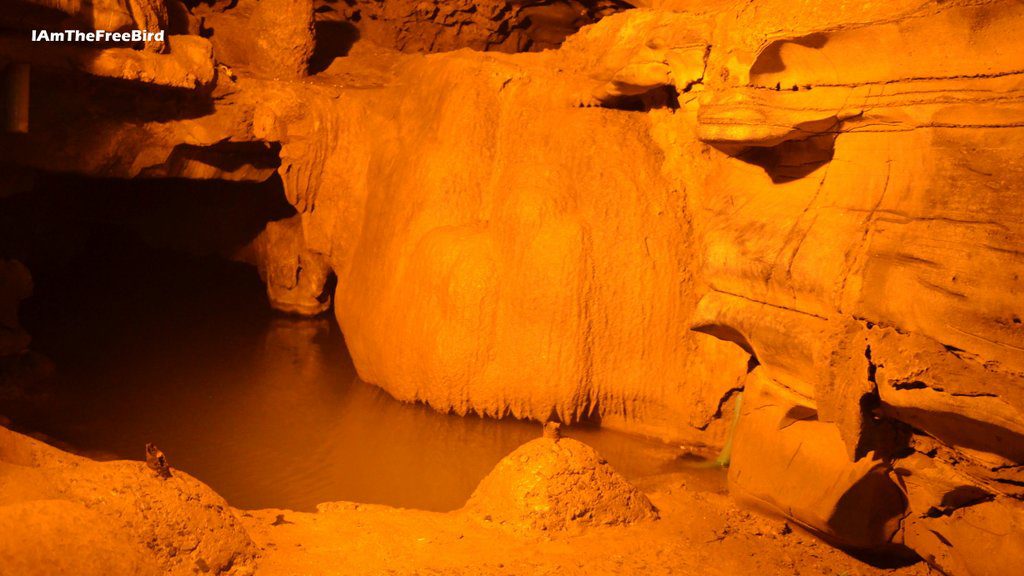 Lowest point of Belum caves Patalganga are hot