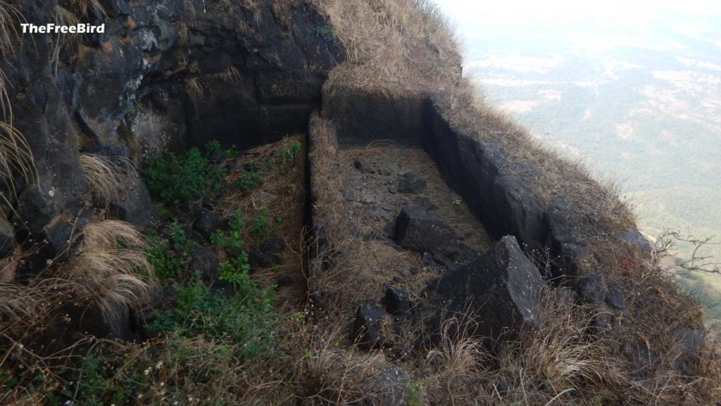 Bhairavgad trek water tanks