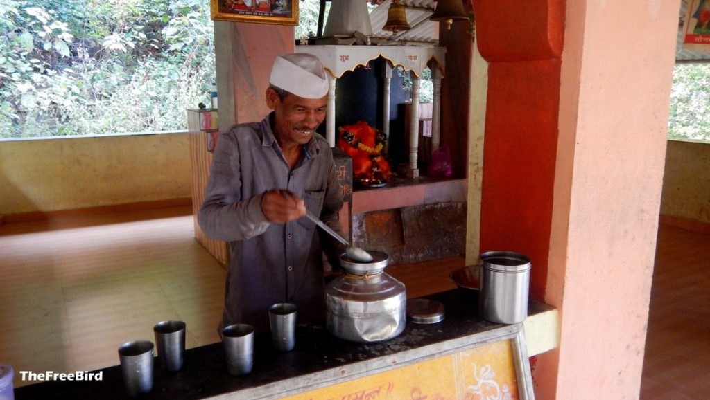 Ravindra Paradhi's father selling Chaas