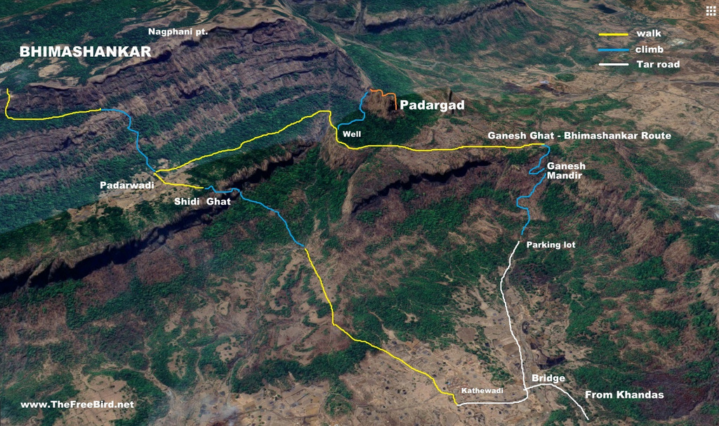 padargad trek route map gps