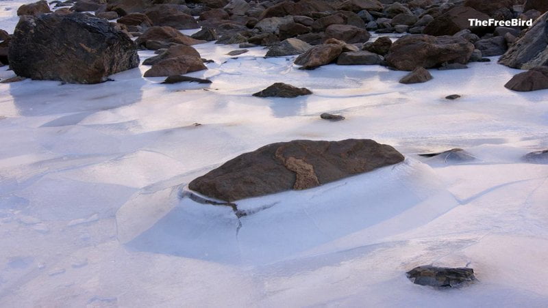 chadar Trek ice formations