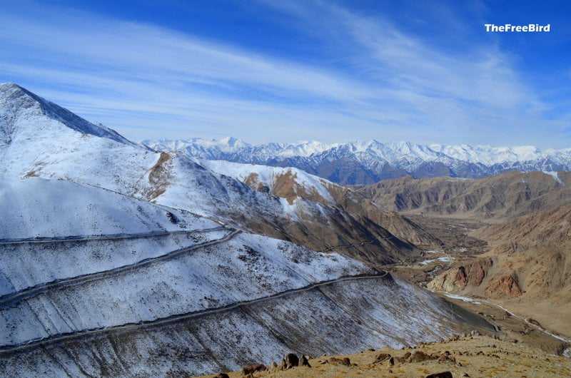 Changla pass Ladakh in winter
