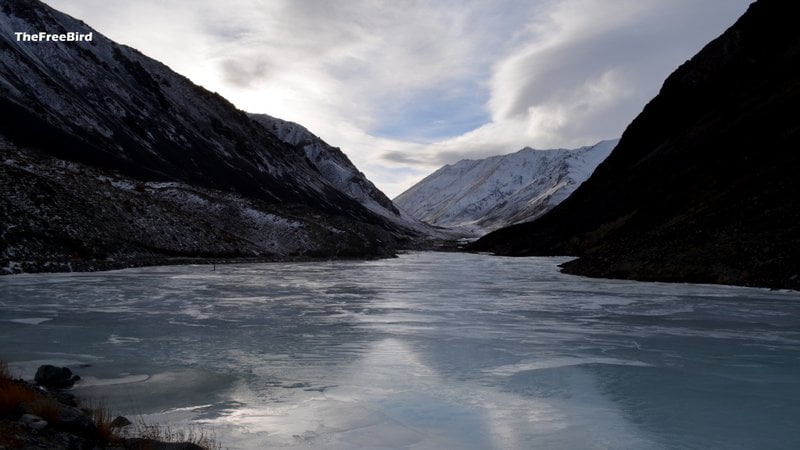 frozen river in ladakh