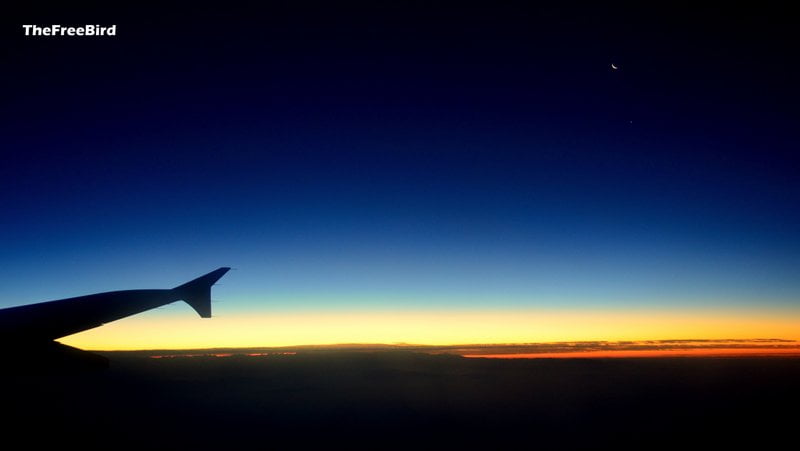 dawn from flight