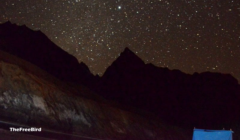 Chadar Trek Night sky