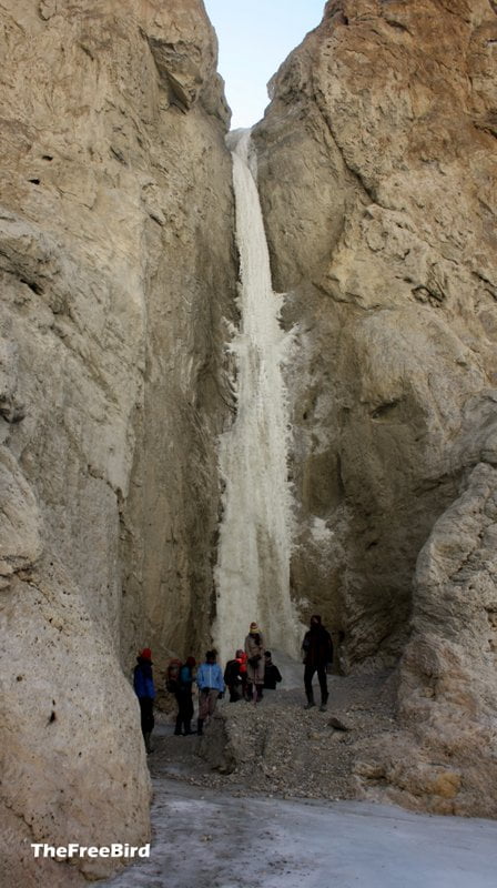 First frozen waterfall of chadar trek