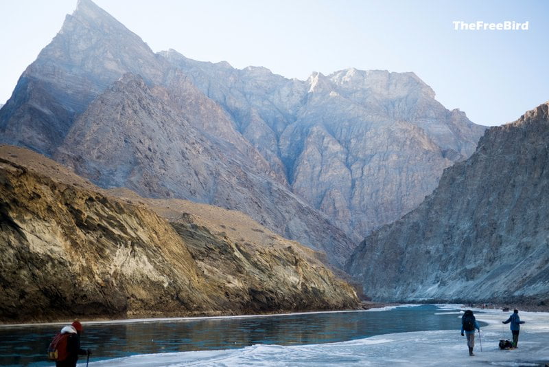 most beautiful trek Chadar Trek first camp morning at tilad do