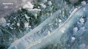 Chadar trek ice formation
