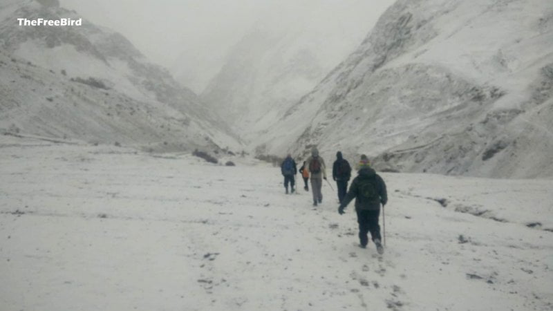 chadar trek nerak to lingshed route snofall