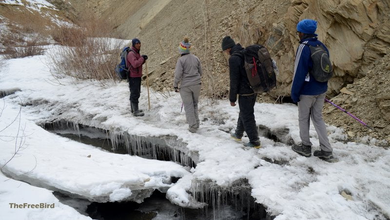 chadar trek blog towards lingshed