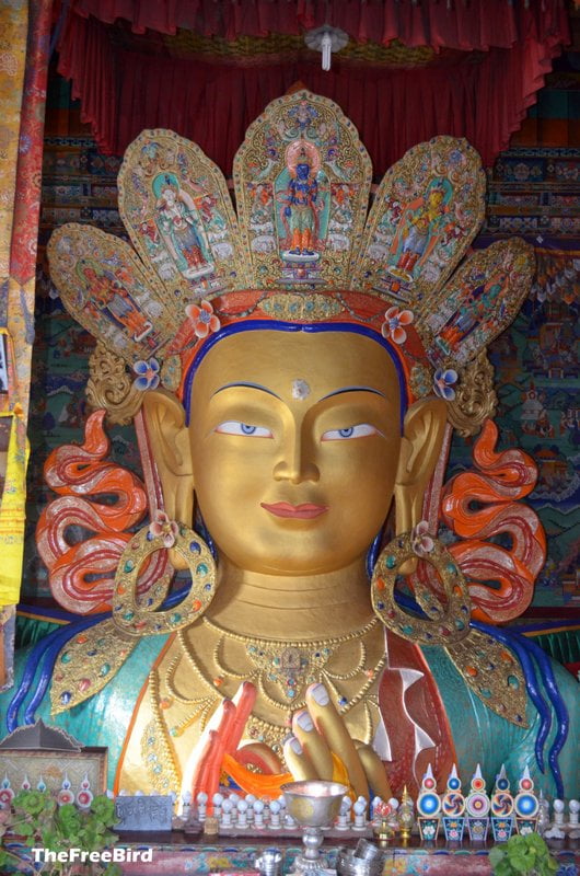 Maitreya statue at Thikse monastery