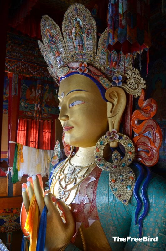 Maitreya statue at Thikse monastery