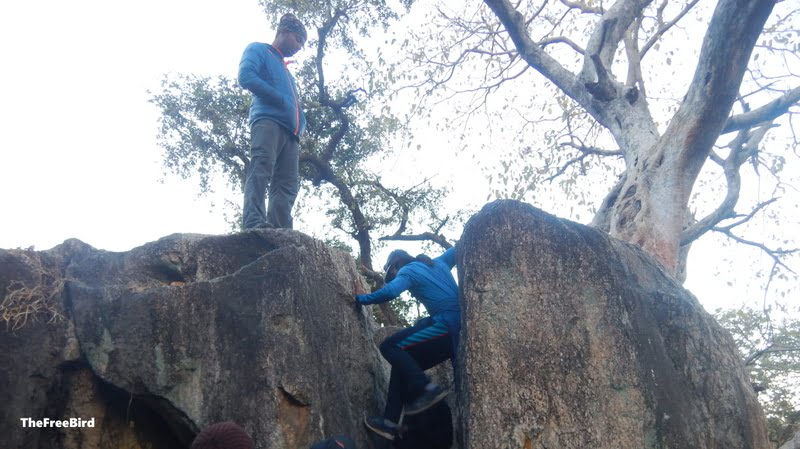Chimney Climb at SVIM Swami Vivekanand Institute of Mountaineering