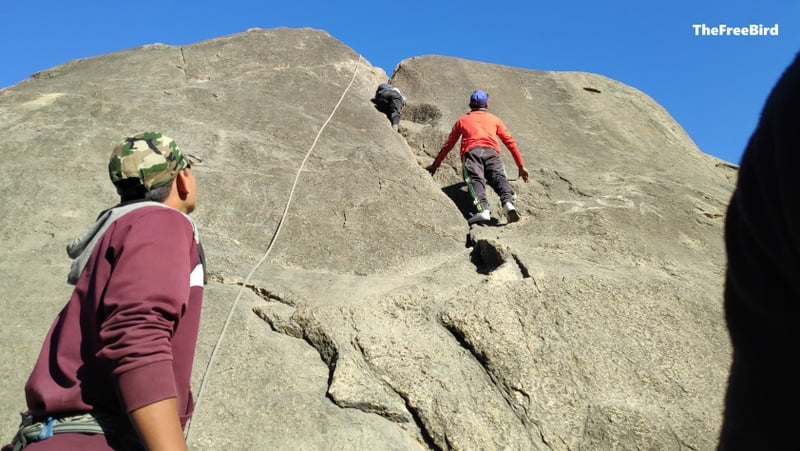 Crack Climbing SVIM Swami Vivekanand Institute of Mountaineering Basic Rock Climbing BRC Mt. ABu Adventure