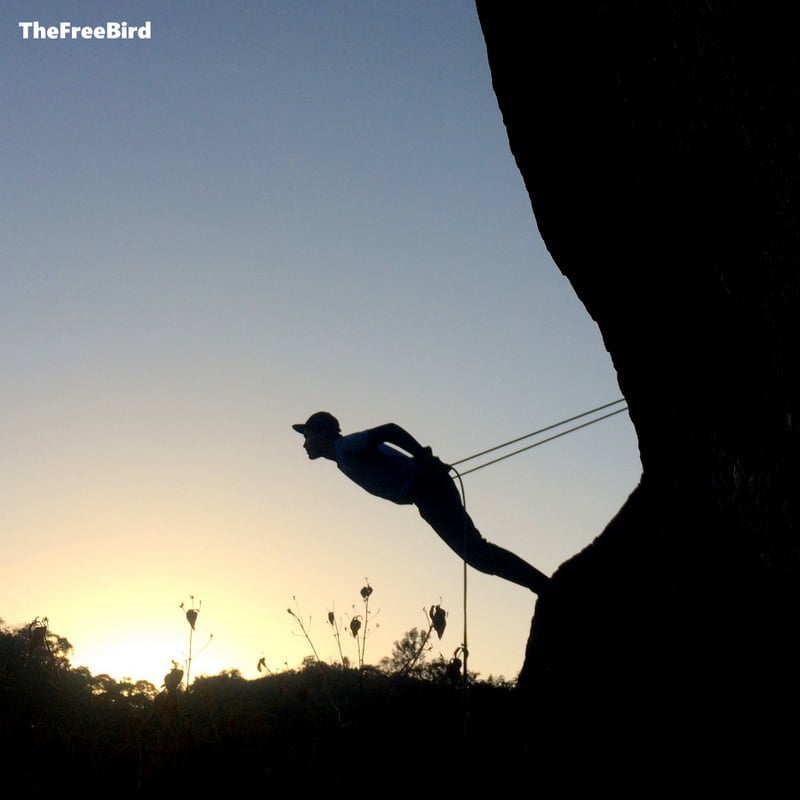 Stomach Rappelling SVIM Swami Vivekanand Institute of Mountaineering Basic Rock Climbing BRC Mt. ABu Adventure