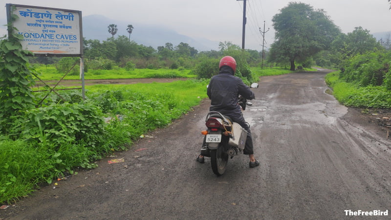 Taking right towards Kondana caves