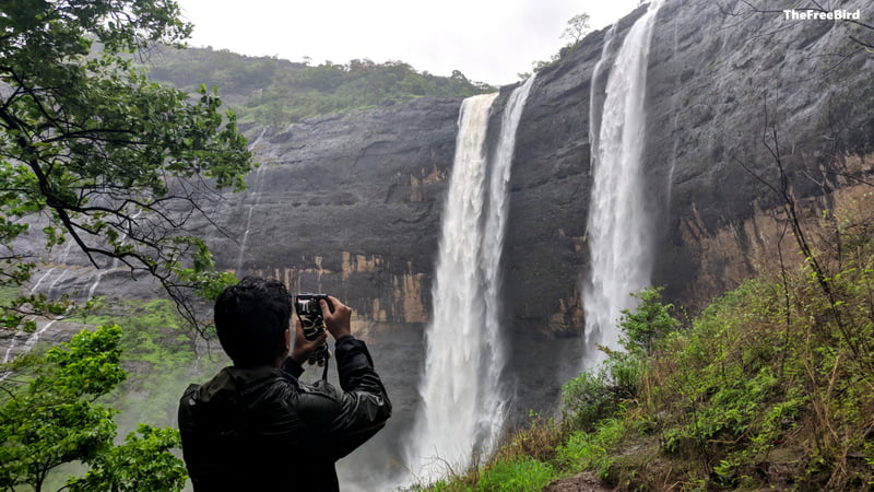 finally reached kataldhar waterfall after an hour of descent