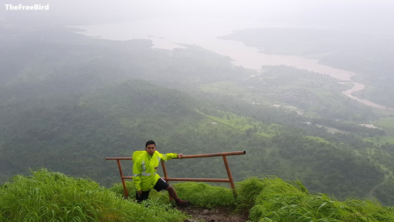 last ladder with beautiful morbe dam in the backdrop