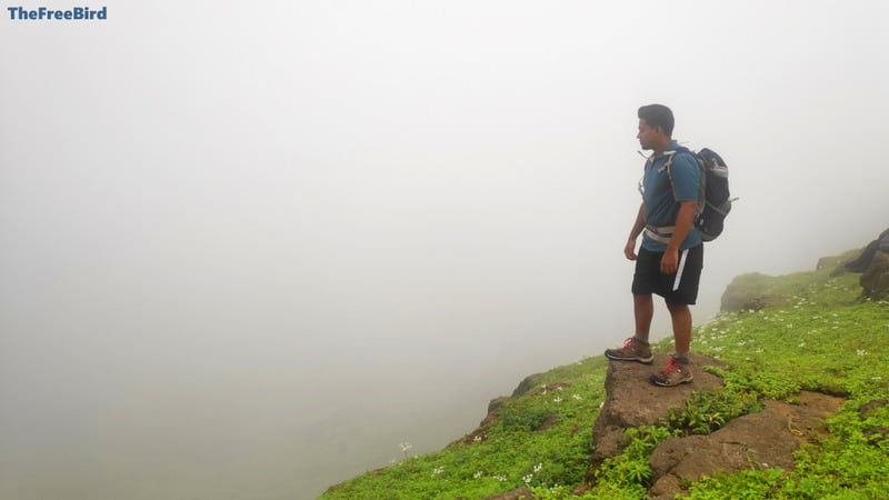 Enjoying the clouds at top