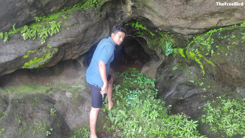 Admirig the cave