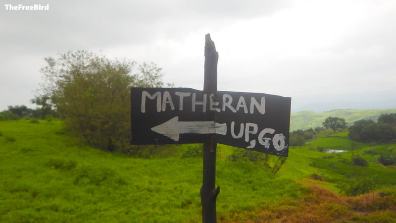 Garbett point trek to Matheran BLog - The marker near Sagachiwadi