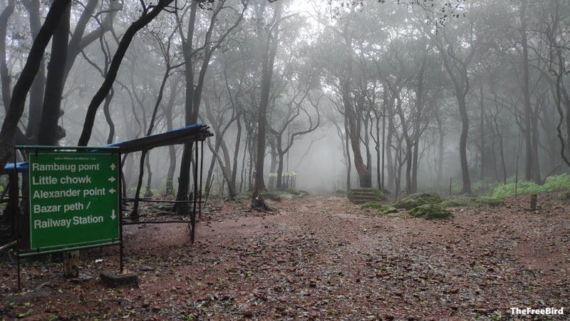 Empty roads of Matheran on a cloudy day