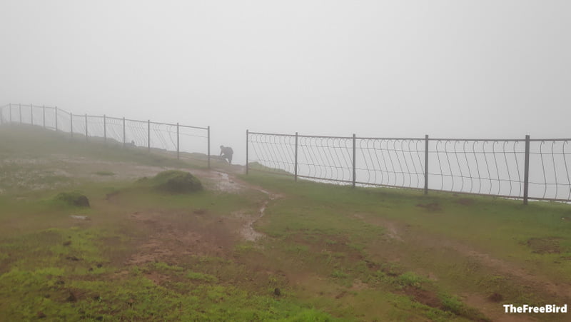 Garbett point engulfed by clouds