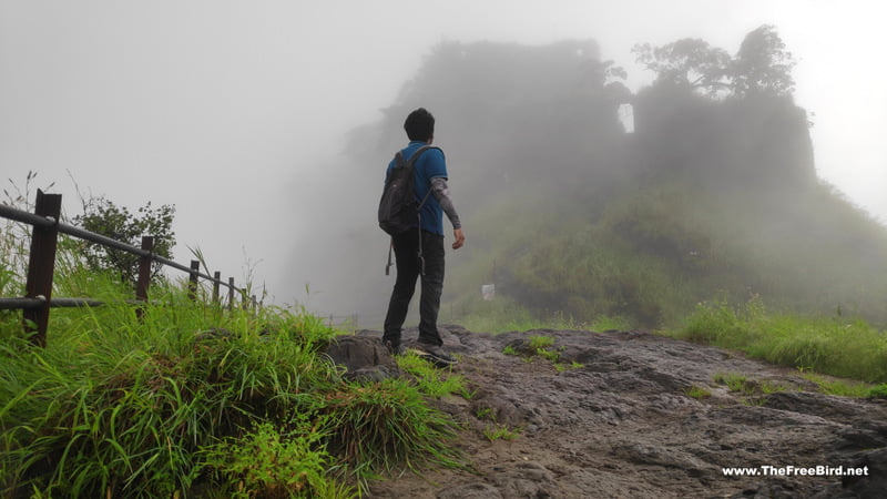 karnala fort engulfed by clouds