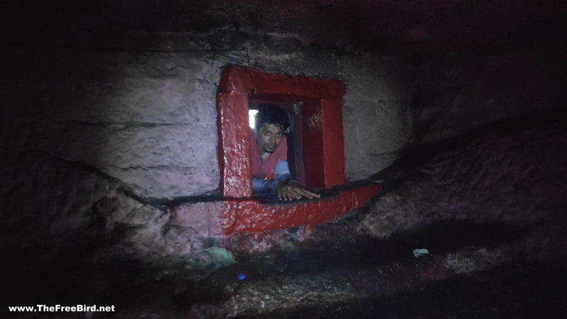Small opeing of nagnath caves / nathbaba caves / Gambhirnath caves / gorakshanath caves