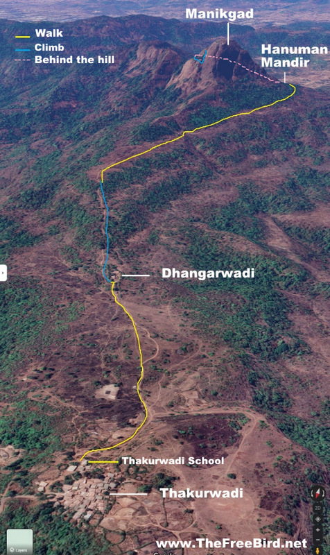 manikgad trek route map