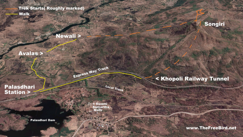 Songiri trek route map