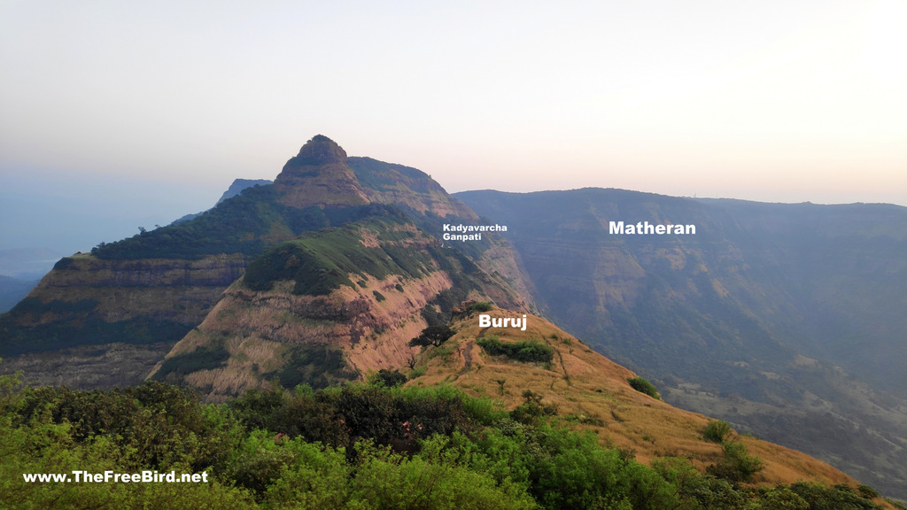 View from Peb Vikatgad - Matheran visible from Peb