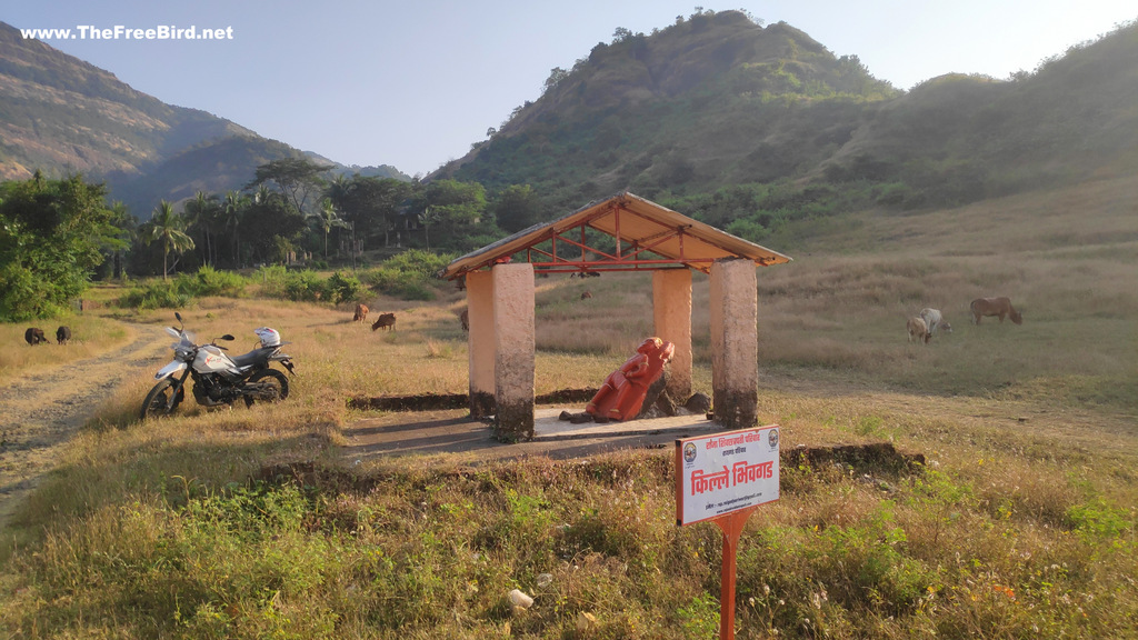 Hanuman mandir at the base of Bhivgad trek blog