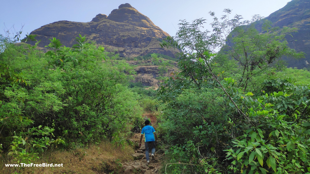 walking towards kalavantin fort