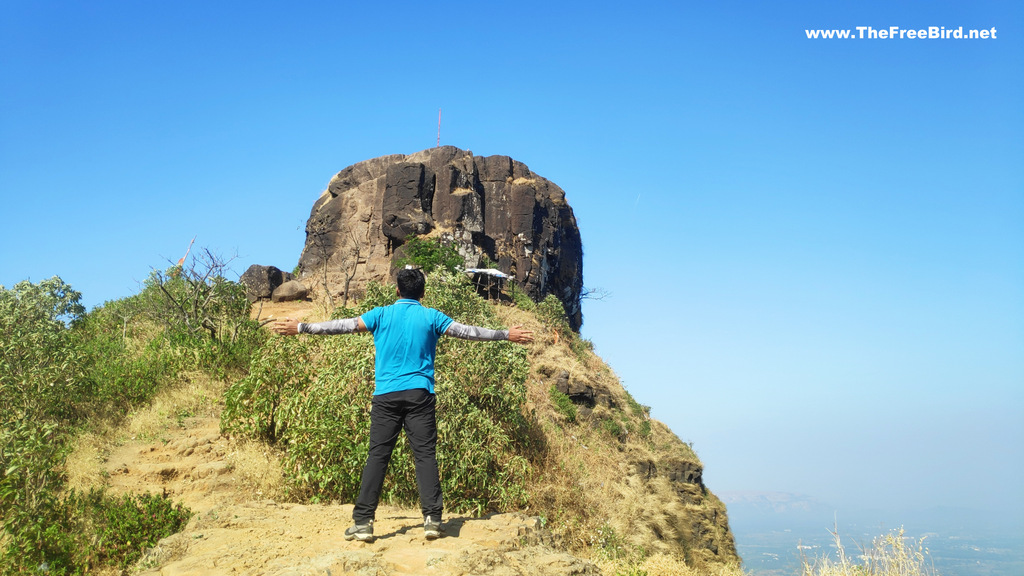 Top rock climb at Kalavantin