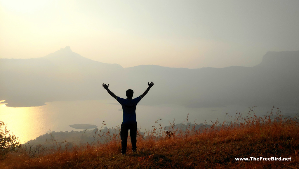 Irshalgad & Prabalgad visible during one tree hill point trek to matheran